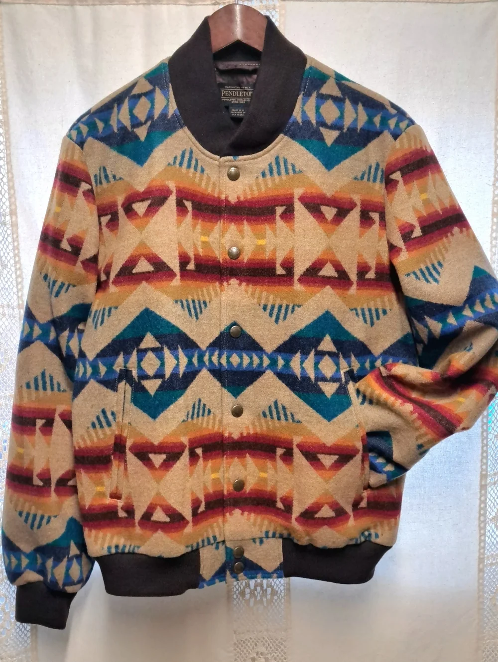 Pendleton Gorge Snap-Front Wool Jacket Size M - Picture 2 of 13